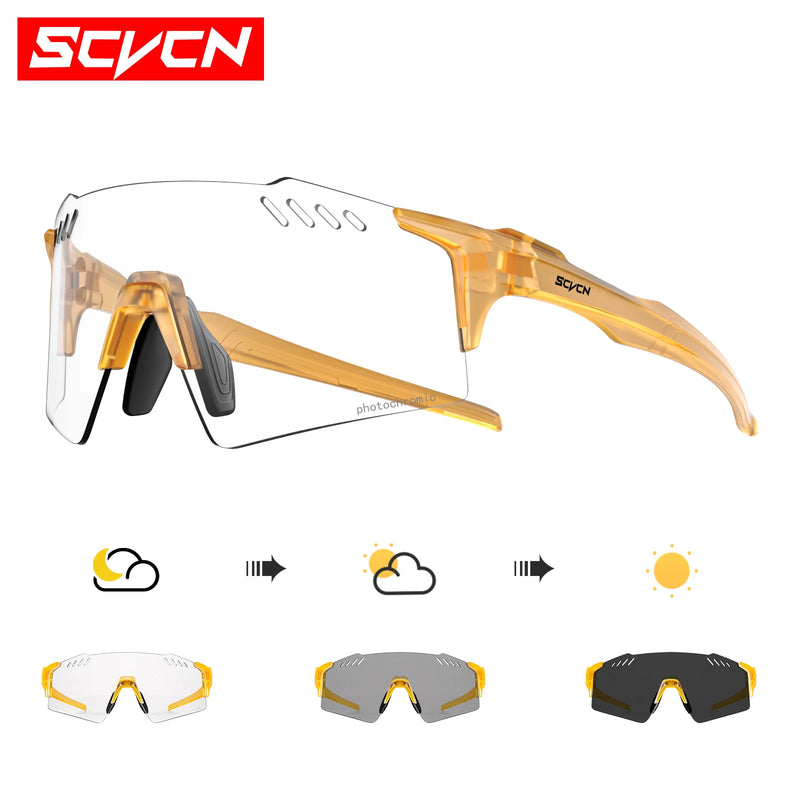 Photochromic Cycling Sunglasses with UV400 Protection