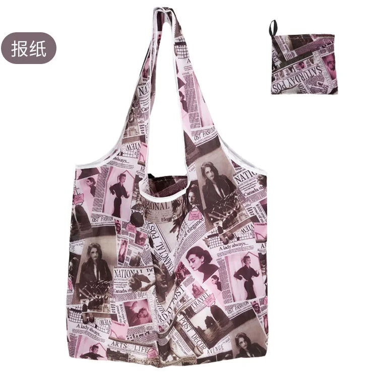Large Foldable Reusable Shopping Tote Bag