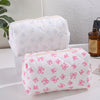Bowknot Print Makeup Bag - Large Capacity Travel Toiletry Organizer