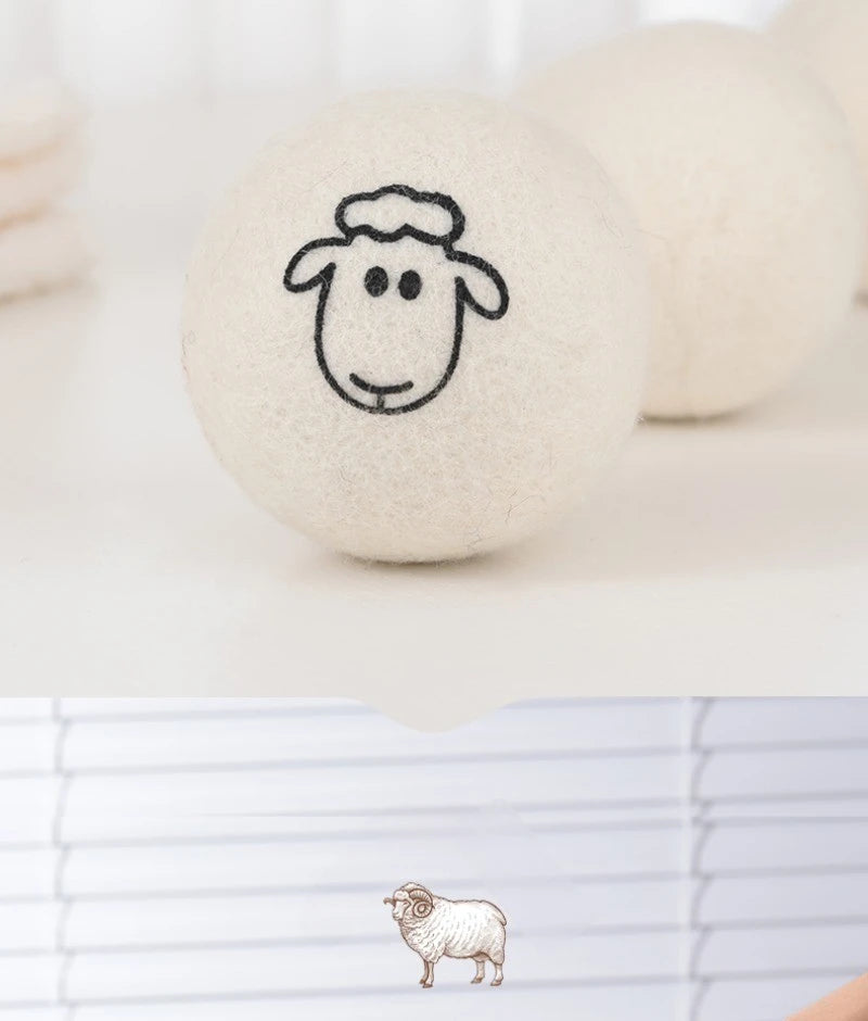 Eco-Friendly Wool Dryer Balls for Soft, Static-Free Laundry