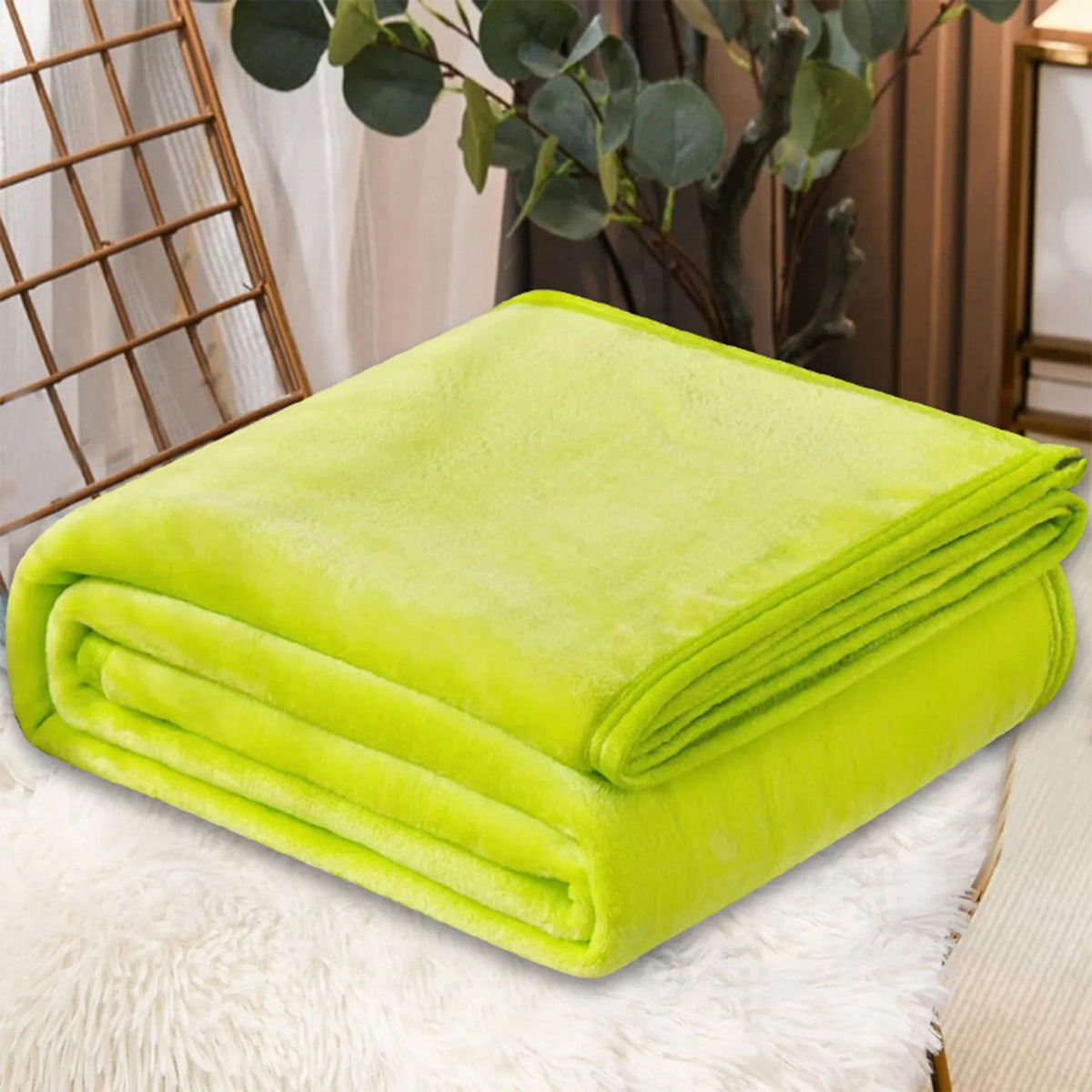 Cozy Coral Fleece Throw Blanket