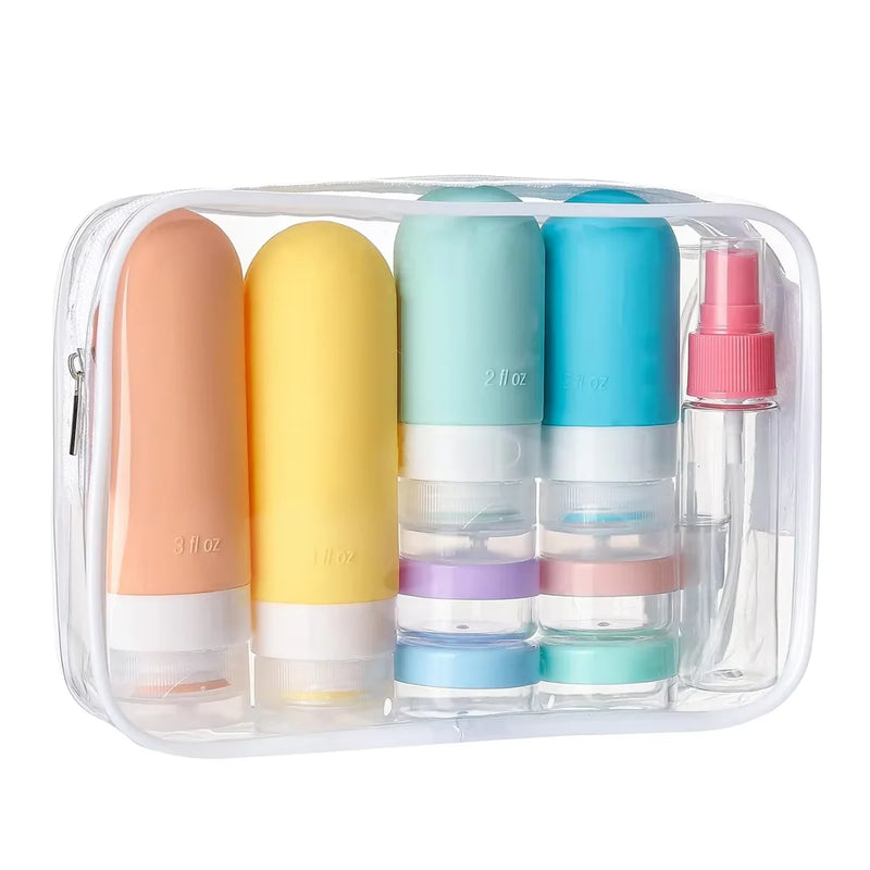 Leak-Proof Silicone Travel Bottle Set