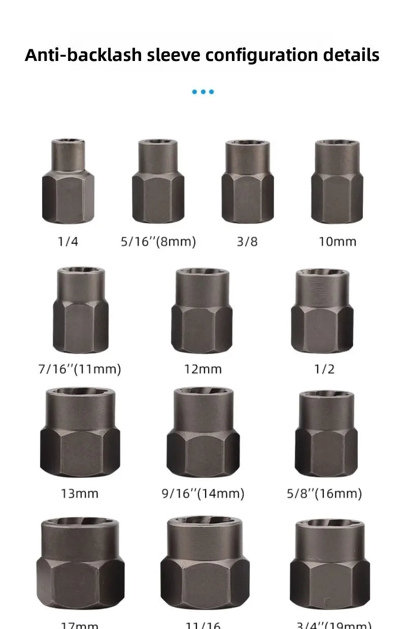 32-Piece Broken Bolt & Screw Extractor Set