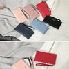 Slim PU Leather Zip-Around Wallet with Card and Phone Pockets