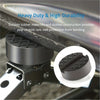 A close-up view of a heavy duty rubber jack pad designed to protect chassis rails from bending.