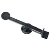 A black heavy-duty steel door lift tool with a rotating head for installation assistance.