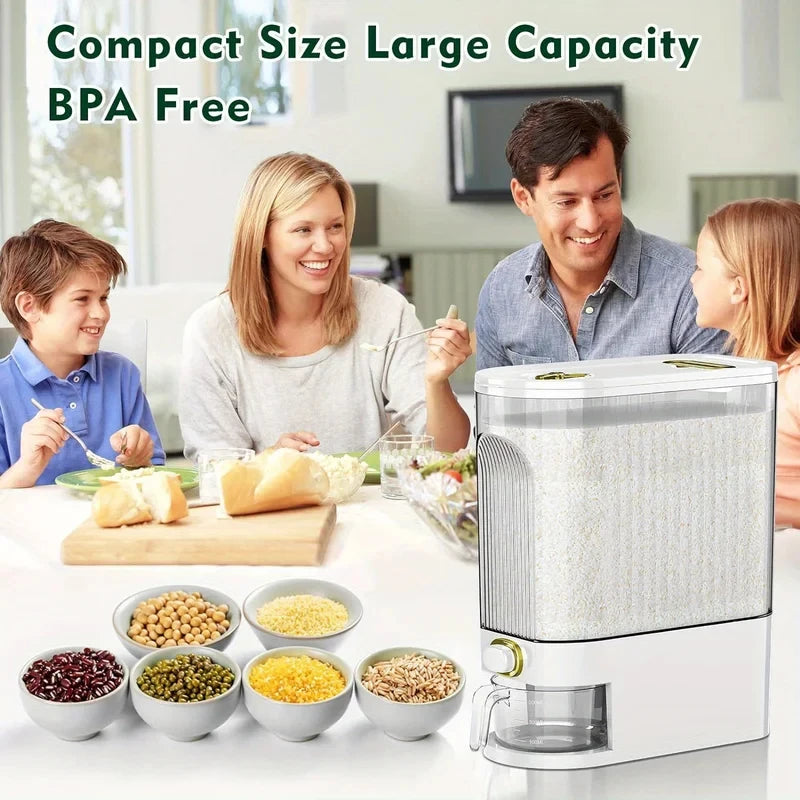 Dispensador de Arroz de 5 kg con Taza Medidora