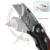 Folding Utility Knife with Replaceable Blade and Safety Lock