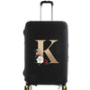 Elastic Luggage Cover with Gold Letter Design