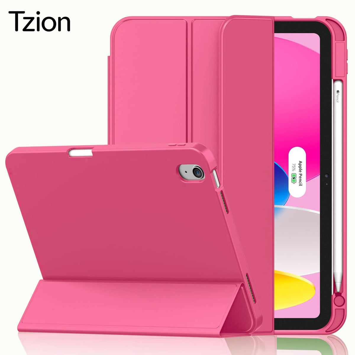Premium Faux Leather iPad Case with Pencil Holder