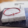 Handwoven Crystal Anklet with Natural Stone Charms