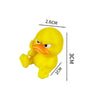 Grumpy Yellow Duck Garden Statue