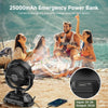 Ventilateur Brumisateur Portable Rechargeable avec Réservoir d'Eau de 7L et Batterie Externe