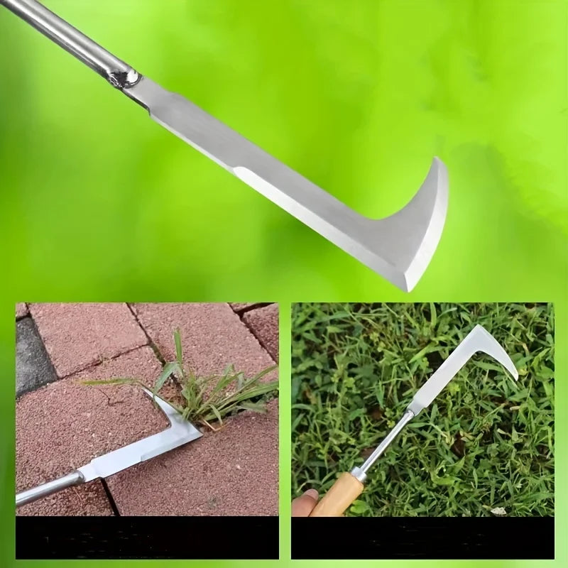 Stainless Steel L-Shaped Weeding Tool