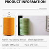 1000 Yard Polyester Sewing Thread Spools — 10 Color Pack