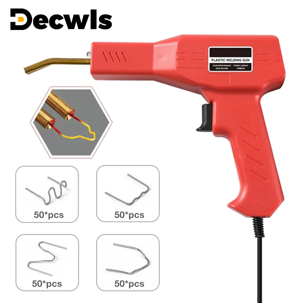 Plastic Welding Kit with Hot Stapler for Car Bumper & DIY Repairs