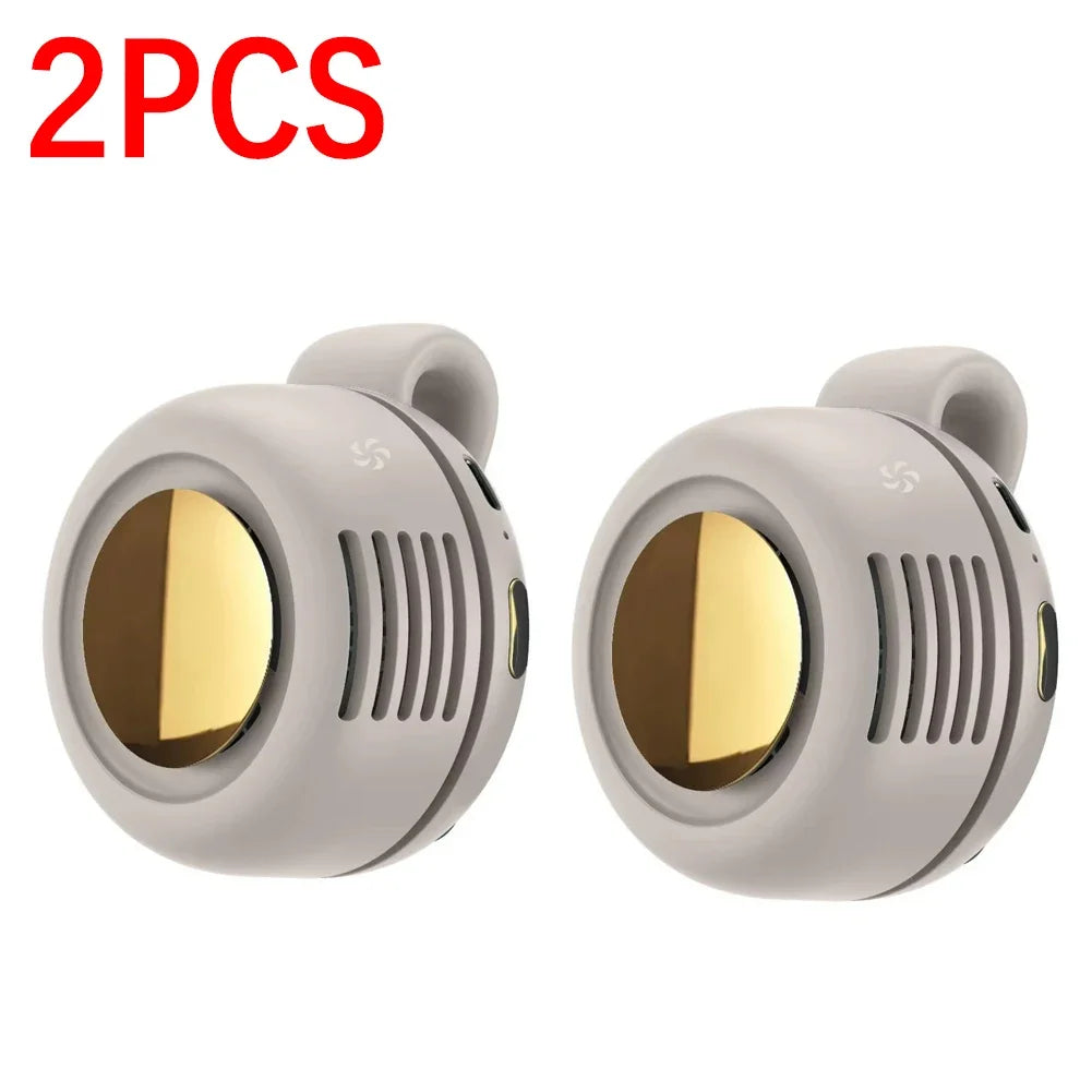 Portable Clip-On Mini Bladeless Fan with 3 Speeds