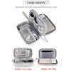 A set of waterproof nylon cable organizer travel cases including a double layer bag and a single layer bag