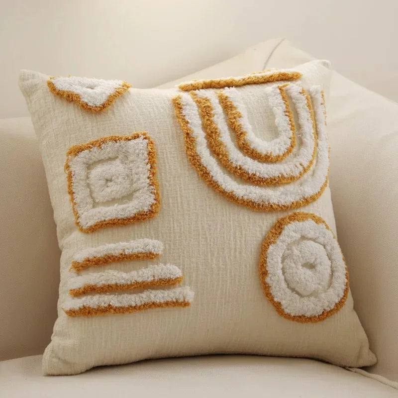 Nordic Bohemian Geometric Tassel Decorative Pillow Cover
