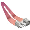 A pink plastic welding repair kit with smooth silver tips shown at an angle.