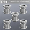 Five pieces of titanium alloy chainring bolts, 10.5mm, used for mountain and road bikes.