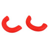 Red TPE front bumper tow hook cover for Ford F-150