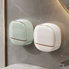 Light luxury style soap box featuring two ceramic dispensers mounted on a marble wall.