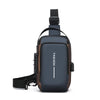 Oxford Sling Bag for Men with Zippered Phone Pocket