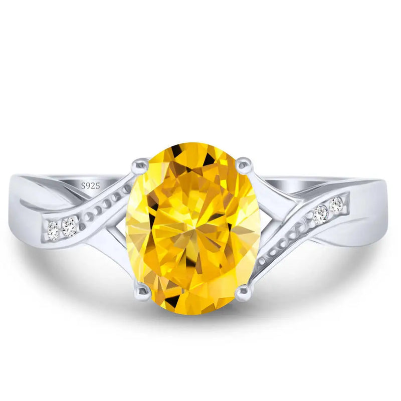 Anillo Encantador de Moissanita con Diseño de Hada en Plata de Ley 925