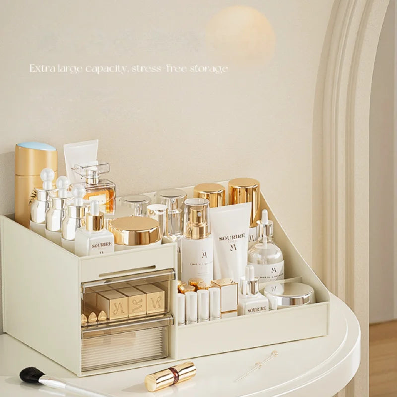 Clear Acrylic Makeup Organizer with Sliding Drawers