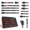 14-Piece Impact Socket Adapter Set with Quick-Release Extensions and Magnetic Holder