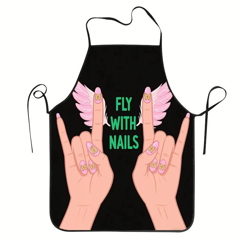 Professional Nail Artist Apron with Pockets – Stain Resistant and Lightweight