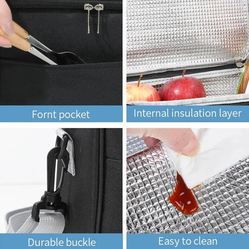 Insulated Lunch Bag with Aluminum Foil Lining