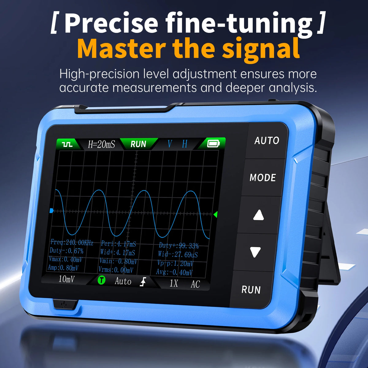 Handheld Digital Oscilloscope with Built-in Signal Generator