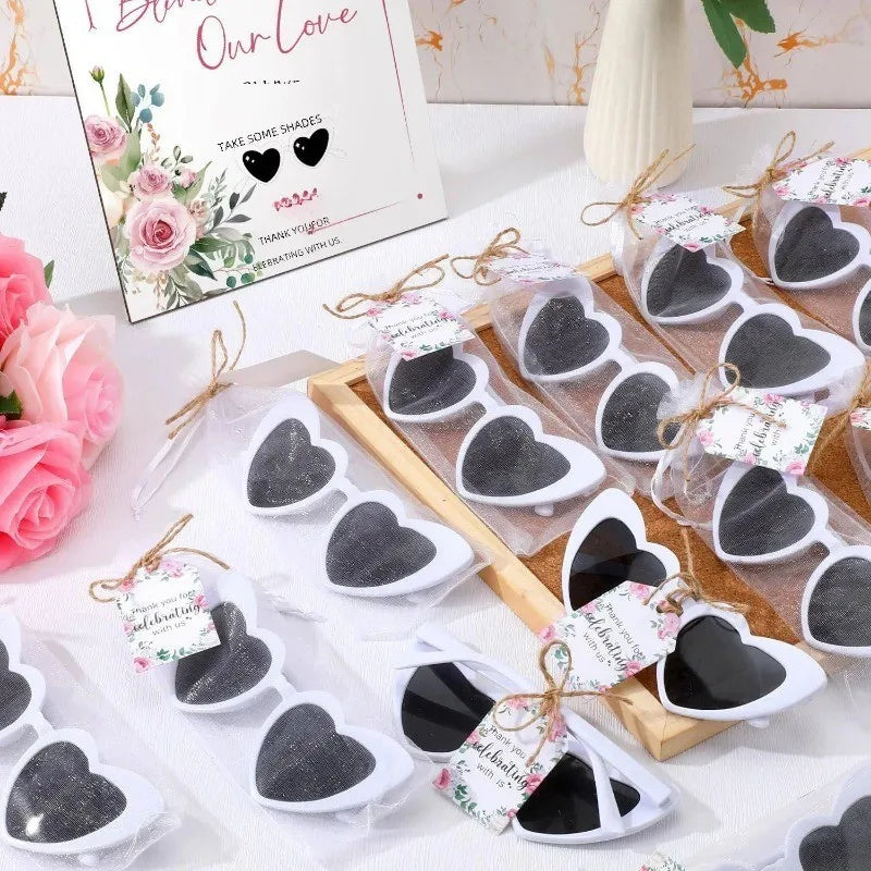 Heart-Shaped Sunglasses for Party Favors and Gifts