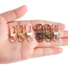 Lobster Clasp Hooks with Swivel Rings for DIY Crafts