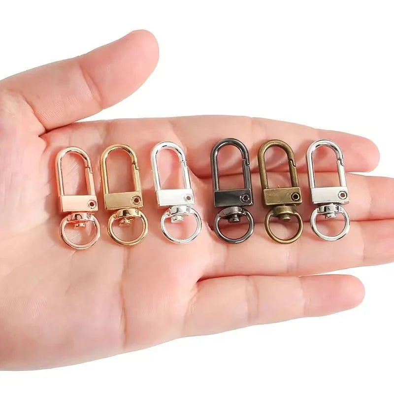 Lobster Clasp Hooks with Swivel Rings for DIY Crafts
