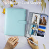 A5 PU Leather Photo & Card Organizer Binder with 4-Pocket Sleeves