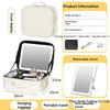 Illuminated LED Makeup Case with Mirror