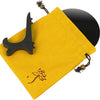 Natural Black Obsidian Scrying Mirror with Display Stand