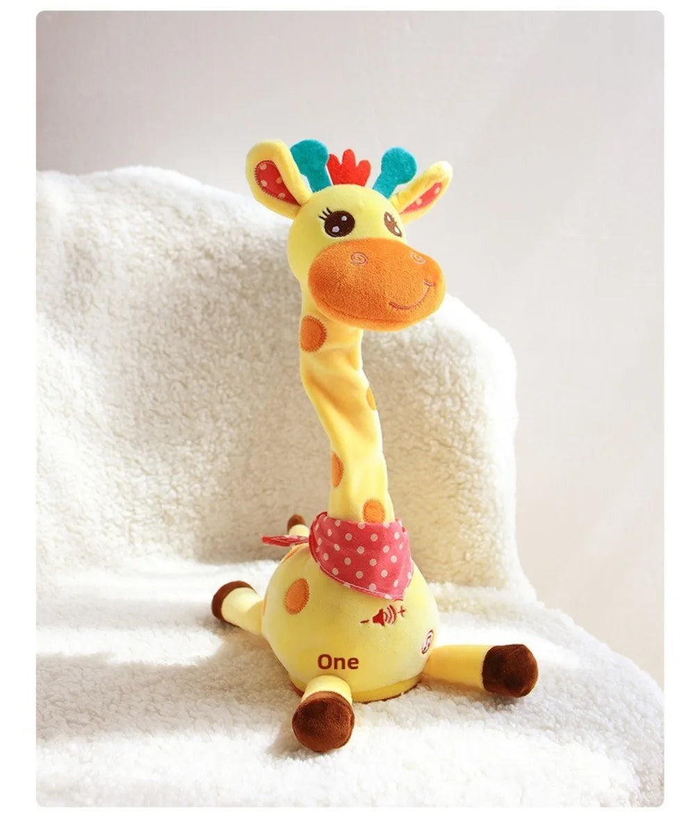 Interactive Dancing and Talking Giraffe Plush Toy with Music