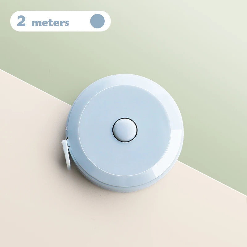 Retractable Soft Tape Measure – Dual-Sided, 2M, for Sewing & Body Measurements