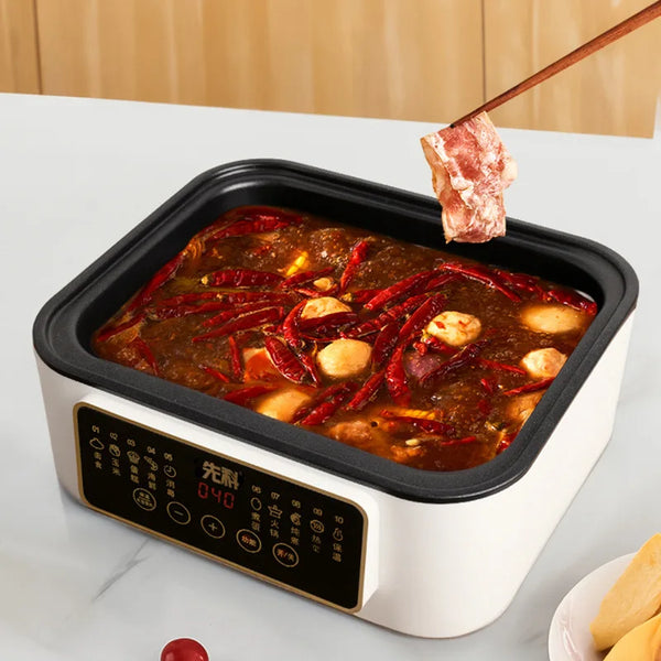 Multi-Layer Electric Food Steamer with Timer