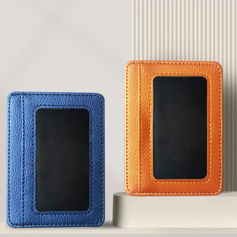 Slim PU Leather Wallet with Multiple Card Slots