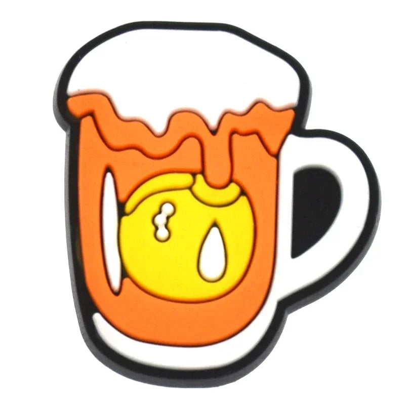 Beer Mug Shoe Charms for Crocs