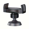 A black magnetic phone holder designed for gym workouts, featuring a flat platform and adjustable base.
