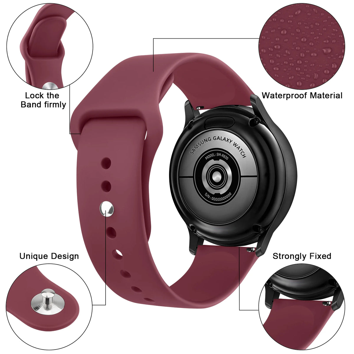 Quick-Release Silicone Watch Band – Universal Fit