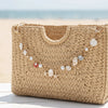 Starfish & Pearl Bag Charm with Metal Chain