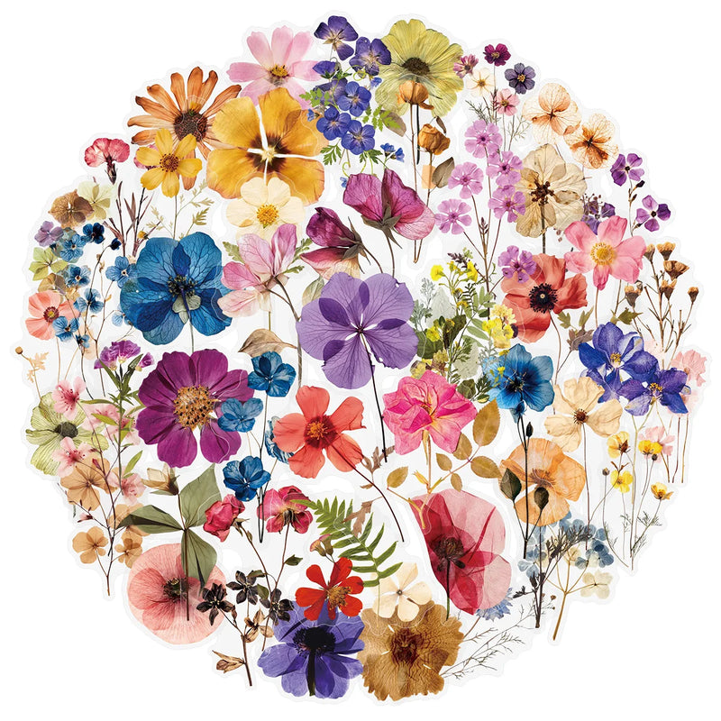 Aufgepresste Blumenkunst-Aufkleber