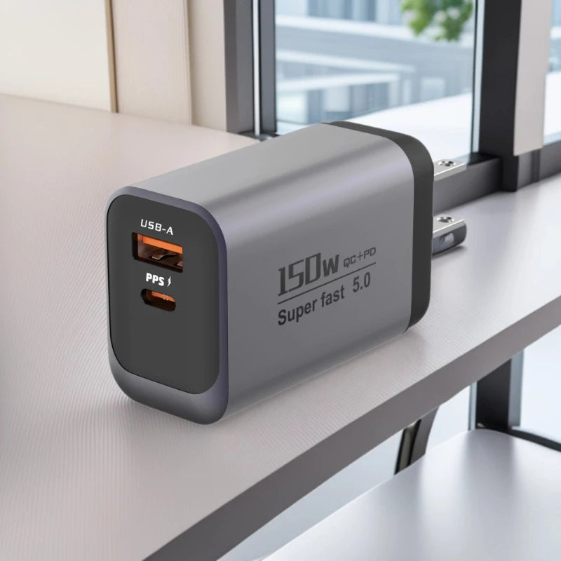 Dual Port USB-A & Type-C Fast Wall Charger